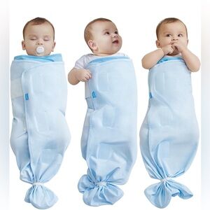 Grownsy infant swaddle 0 to 6 months in baby blue